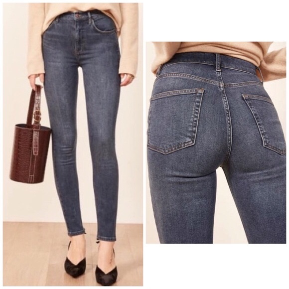 Reformation Denim - Reformation 25 high and skinny Havana blue wash 0853